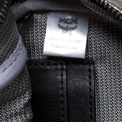 MCM Silver Visetos Coated Canvas Mini Studs Stark Backpack