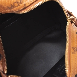 MCM Brown Visetos Coated Canvas X-Mini Bebe Boo Backpack