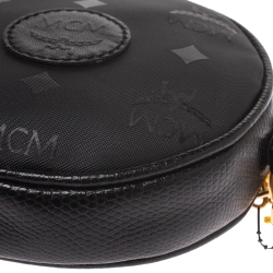 Pre Owned MCM Monogram PVC and Leather Round Suzy Wong Shoulder Bag