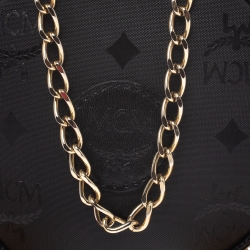 Pre Owned MCM Monogram PVC and Leather Round Suzy Wong Shoulder Bag