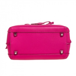 Pre Owned MCM Pink Leather Mini Milla Tote