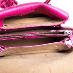 Pre Owned MCM Pink Leather Mini Milla Tote