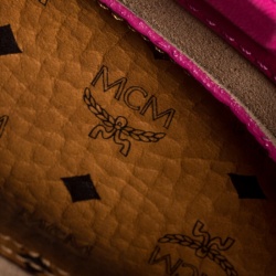 Pre Owned MCM Pink Leather Mini Milla Tote