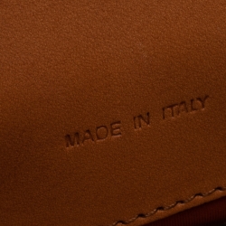 Pre Owned MCM Brown Visetos Canvas Mini Heritage Top Handle Bag