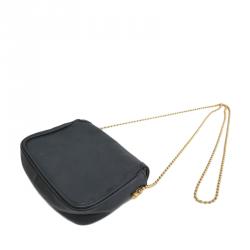 Pre Owned MCM Black Leather Crossbody 
