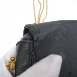 Pre Owned MCM Black Leather Crossbody 
