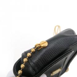 Pre Owned MCM Black Leather Crossbody 