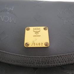 Pre Owned MCM Black Leather Crossbody 