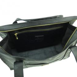 Pre Owned MCM Black Visetos Leather Shoulder Bag