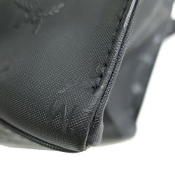 Pre Owned MCM Black Visetos Leather Shoulder Bag