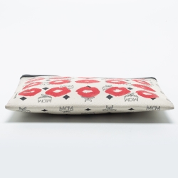MCM Multicolor Visetos Coated Canvas Vogue Korea Zip Pouch