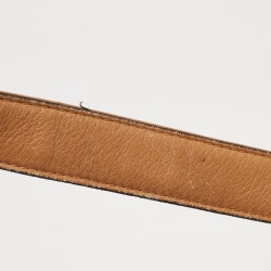 MCM Cognac Visetos Coated Canvas and Leather Hobo