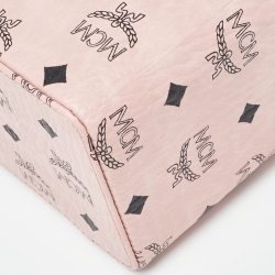 MCM Pink Visetos Coated Canvas and Leather Rockstar Vanity Case