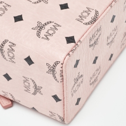 MCM Pink Visetos Coated Canvas and Leather Rockstar Vanity Case