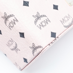 MCM Pink Visetos Coated Canvas and Leather Rockstar Vanity Case