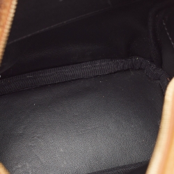 MCM Cognac Visetos Coated Canvas and Leather Mini Studded Stark-Bebe Boo Backpack