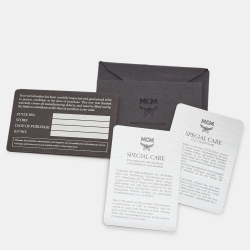 Pre Owned MCM Cognacn Visetos Coated Canvas and Leather Studs Stark Backpack