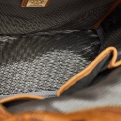 Pre Owned MCM Cognacn Visetos Coated Canvas and Leather Studs Stark Backpack