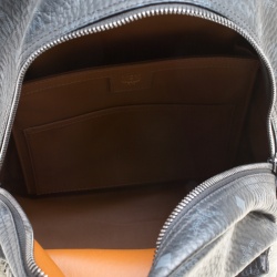 Pre Owned MCM Black Visetos Leather Small Stark Backpack