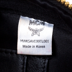MCM Burgundy/Black Leather X Mini Studded Strak-Bebe Boo Backpack