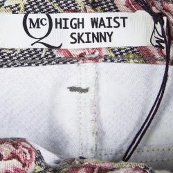 Pre Owned MCQ by Alexander McQueen Multicolor Rose Kaleidoscope High Waist Skinny Jeans S