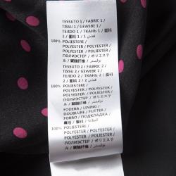 Pre Owned McQ by Alexander McQueen Black Polka Dotted Long Sleeve Maxi Dress S