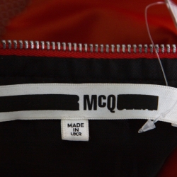 McQ by Alexander McQueen Red Studded Collar Detail Sleeveless Crop Top S