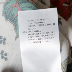 Pre Owned McQ by Alexander McQueen Parchment White Floral Printed Lace Trimmed Midi Skirt S