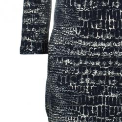 مملوكة مسبقًا McQ by Alexander McQueen Monochrome Printed Body-Con Dress XL