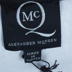 مملوكة مسبقًا McQ by Alexander McQueen Monochrome Printed Body-Con Dress XL