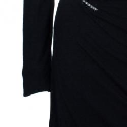 Pre Owned McQ by Alexander Mcqueen Long Sleeve Zip Detail Dress XL