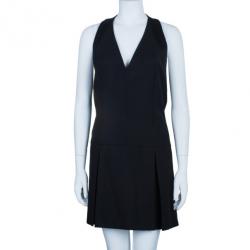 Pre Owned McQ by Alexander McQueen Black V-Neck Flared Dress M