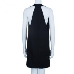 Pre Owned McQ by Alexander McQueen Black V-Neck Flared Dress M