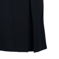 Pre Owned McQ by Alexander McQueen Black V-Neck Flared Dress M