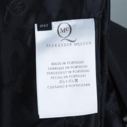 Pre Owned McQ by Alexander McQueen Black V-Neck Flared Dress M