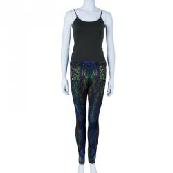 McQ Alexander McQueen Multicolor Kaleidoscope Crocodile Leggings
