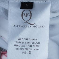 مملوكة مسبقًا فستان أم سي كيو باي الكساندر ماكوين طباعة كاليدوسكوب أنتيك روز M