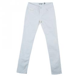 Pre Owned McQ By Alexander McQueen Off-White Low Waist Denim Jeans S