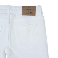 Pre Owned McQ By Alexander McQueen Off-White Low Waist Denim Jeans S