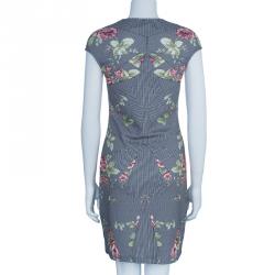 مملوكة مسبقًا McQ By Alexander McQueen Kaleidoscope Antique Rose Print Dress XL