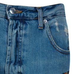 Pre Owned McQ by Alexander McQueen Loose Patchwork Distressed Jeans L