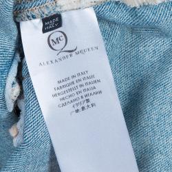 Pre Owned McQ by Alexander McQueen Loose Patchwork Distressed Jeans L