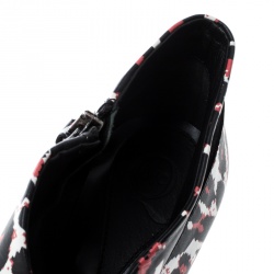 Pre Owned McQ by Alexander McQueen Leopard Print Leather Pointed Toe Ankle Boots Size 37