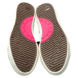 مملوكة مسبقًا حذاء رياضي أم سي كيو باي أليكساندر ماكوين سوالو بليمسول مرتفع من أعلى جلد و كانفاس أسود مقاس 40