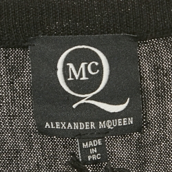 Pre Owned McQ by Alexander McQueen Black Animal Print Knit Flared Mini Dress M