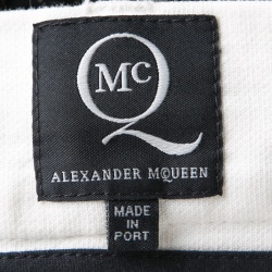 Pre Owned McQ by Alexander McQueen Monochrome Trompe-L'oeil Print Midi Pencil Skirt M