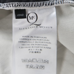 Pre Owned McQ by Alexander McQueen Monochrome Trompe-L'oeil Print Midi Pencil Skirt M