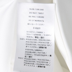 Pre Owned McQ by Alexander McQueen White Draped Asymmetric Handkerchief Skirt L