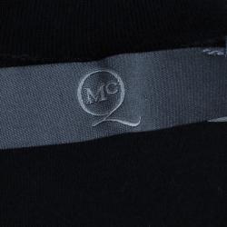 Pre Owned تي شيرت أم سي كيو باي اليكساندرماكوين طباعة قفص صدري أسود M