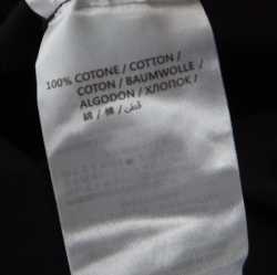 Pre Owned McQ by Alexander McQueen Black Swallow Printed Cotton T- Shirt XL